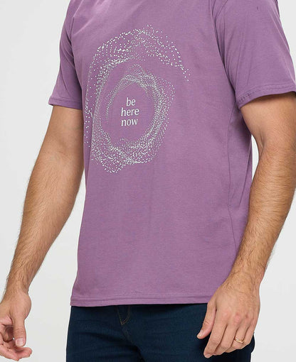 Men’s Organic Cotton Be Here Now T-Shirt, USA